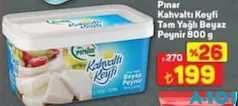 PINAR KAHVALTI KEYFİ TAM YAĞLI BEYAZ PEYNİR 800 G
